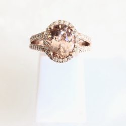 Custom 14k Rose Gold & Morganite Cocktail Ring