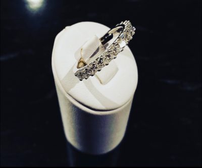 Custom 14k Gold Princess Cut Diamond Band - Image 4