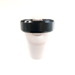 Black Brushed 8mm Beveled Edge Tungsten Band