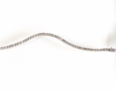 14k White Gold Diamond Tennis Bracelet