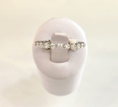 14k Gold Round Brilliant Diamond Band