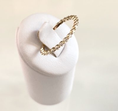 14k Gold Round Diamond Set Band - Image 2