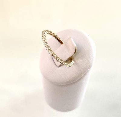 14k Gold Round Diamond Set Band - Image 3
