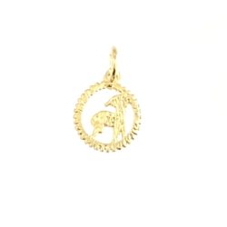 10k Gold Zodiac Pendant