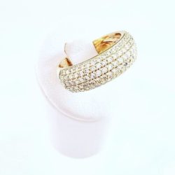 Custom 14k Micro Pavé Diamond Ring