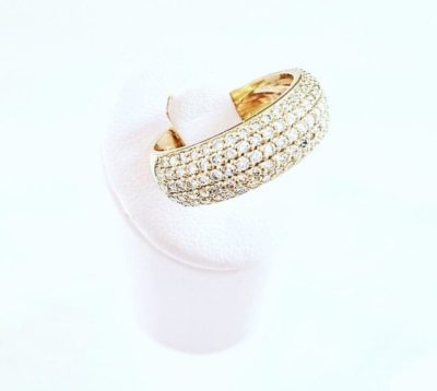 Custom 14k Micro Pavé Diamond Ring