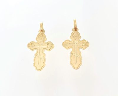 10k & 14k Gold High Polishes Orthodox Crosses
