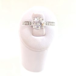 Custom 14k Round Brilliant Engagement Ring