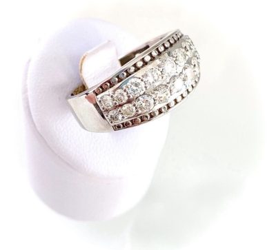 Custom 10k Diamond Detailed Cocktail Ring - Image 4