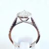 Custom 14k Diamond Heart Shaped Engagement Ring - Image 4