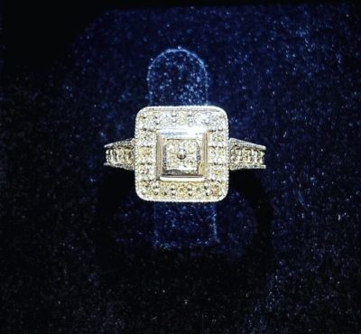 Custom 14k Gold & Beaded Detailed Cocktail Ring - Image 3