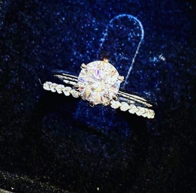 Custom 10k Gold Engagement Set - Image 4