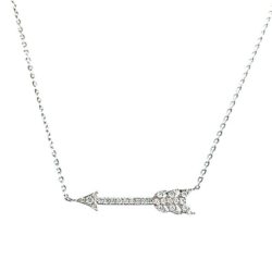 14k Dainty Diamond Arrow Necklaces