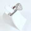 Custom 14k Diamond Heart Shaped Engagement Ring - Image 5