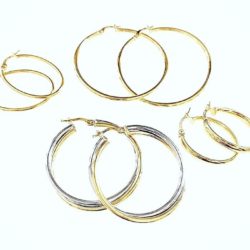 Various 10k Gold Hoop Earrings