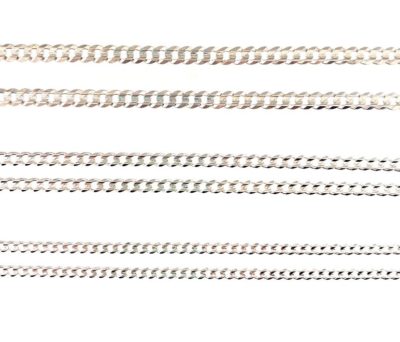 10k-14k Gold Curb Chains in Various Millimetre Widths