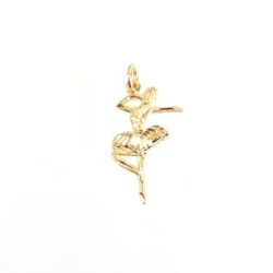 10k Gold Ballerina Pendant