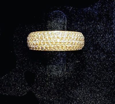Custom 14k Micro Pavé Diamond Ring - Image 5