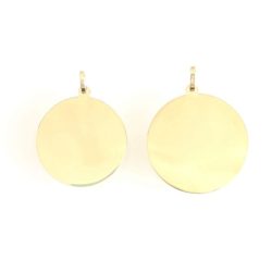 L & XL 10k Gold Disc Pendants